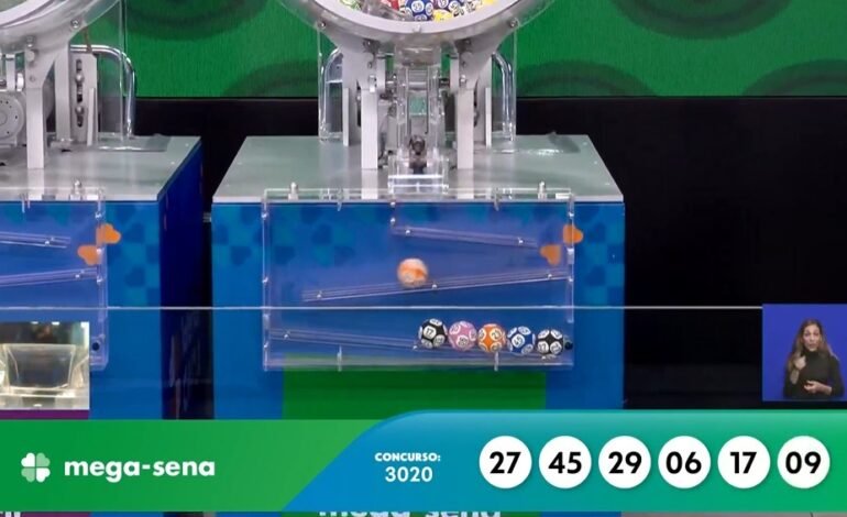 O sorteio do concurso 3020 da Mega-Sena foi