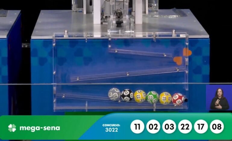 O sorteio do concurso 3022 da Mega-Sena foi