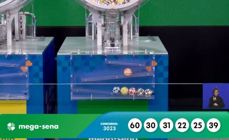 O sorteio do concurso 3023 da Mega-Sena foi