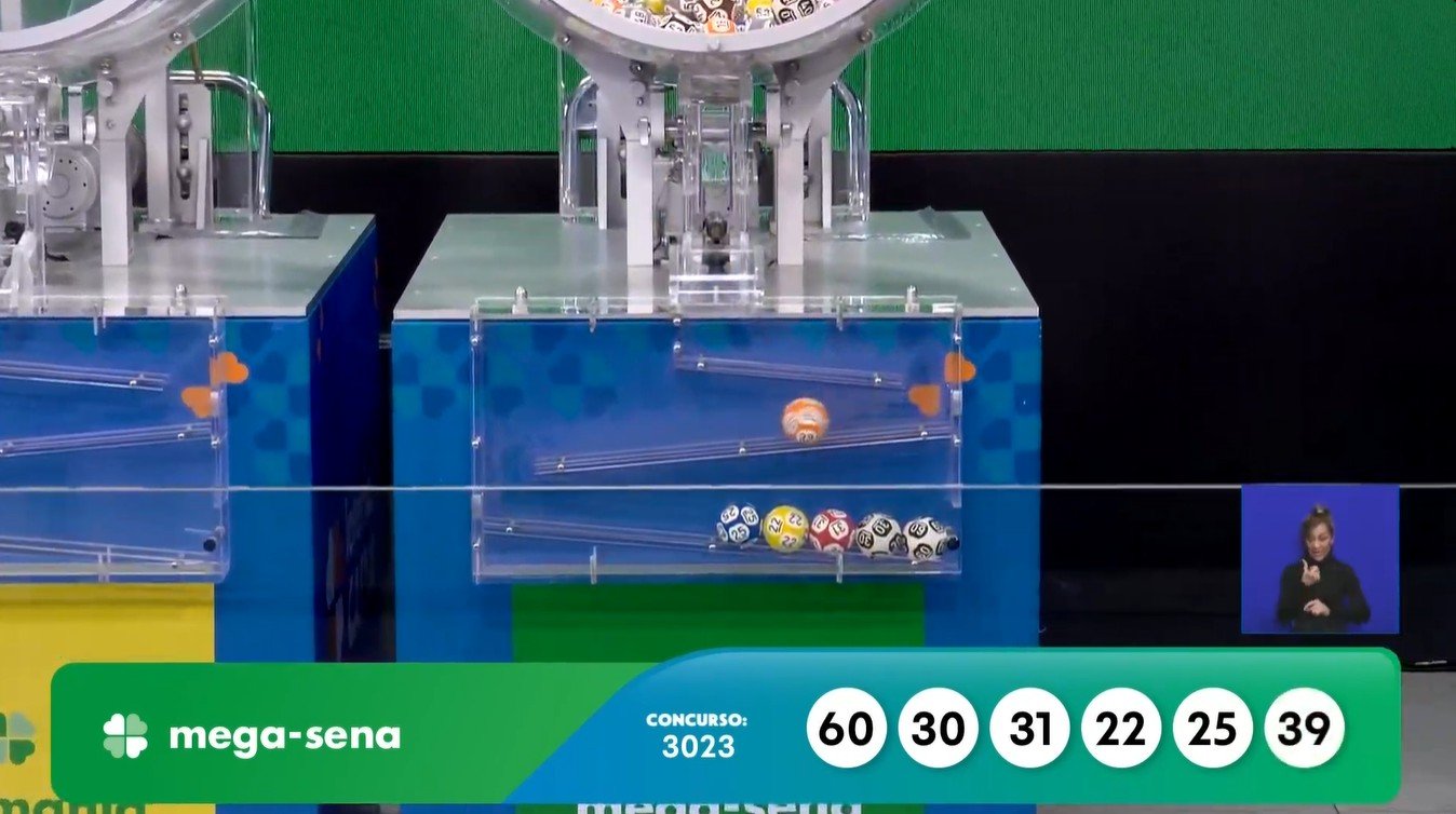 O sorteio do concurso 3023 da Mega-Sena foi