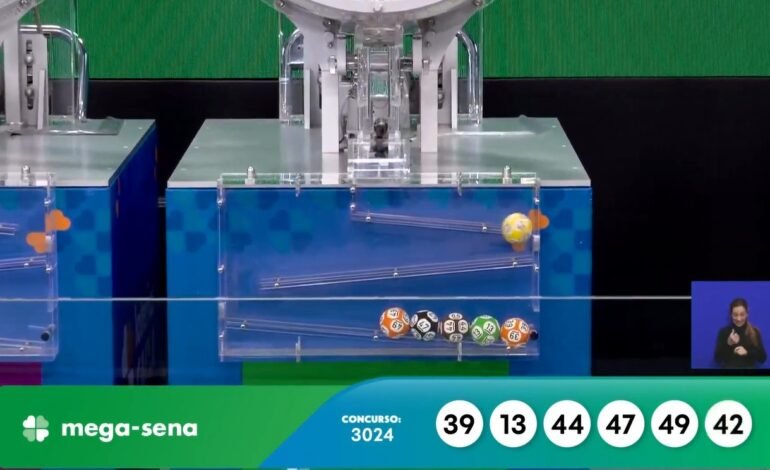 O sorteio do concurso 3024 da Mega-Sena ocorreu