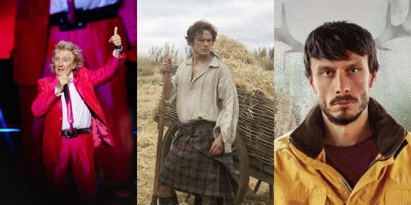 Atores Sam Heughan e Richard Gadd e Rod Stewart declaram
