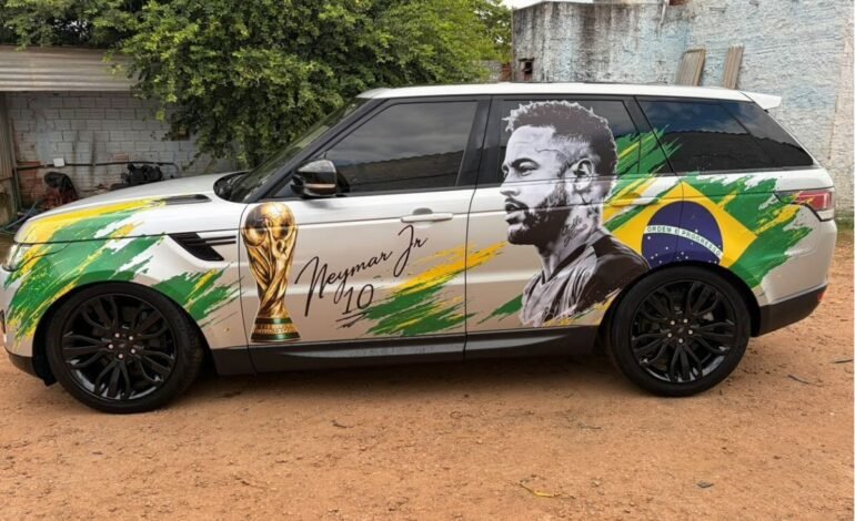 A decoração de carros para a Copa do Mundo deve