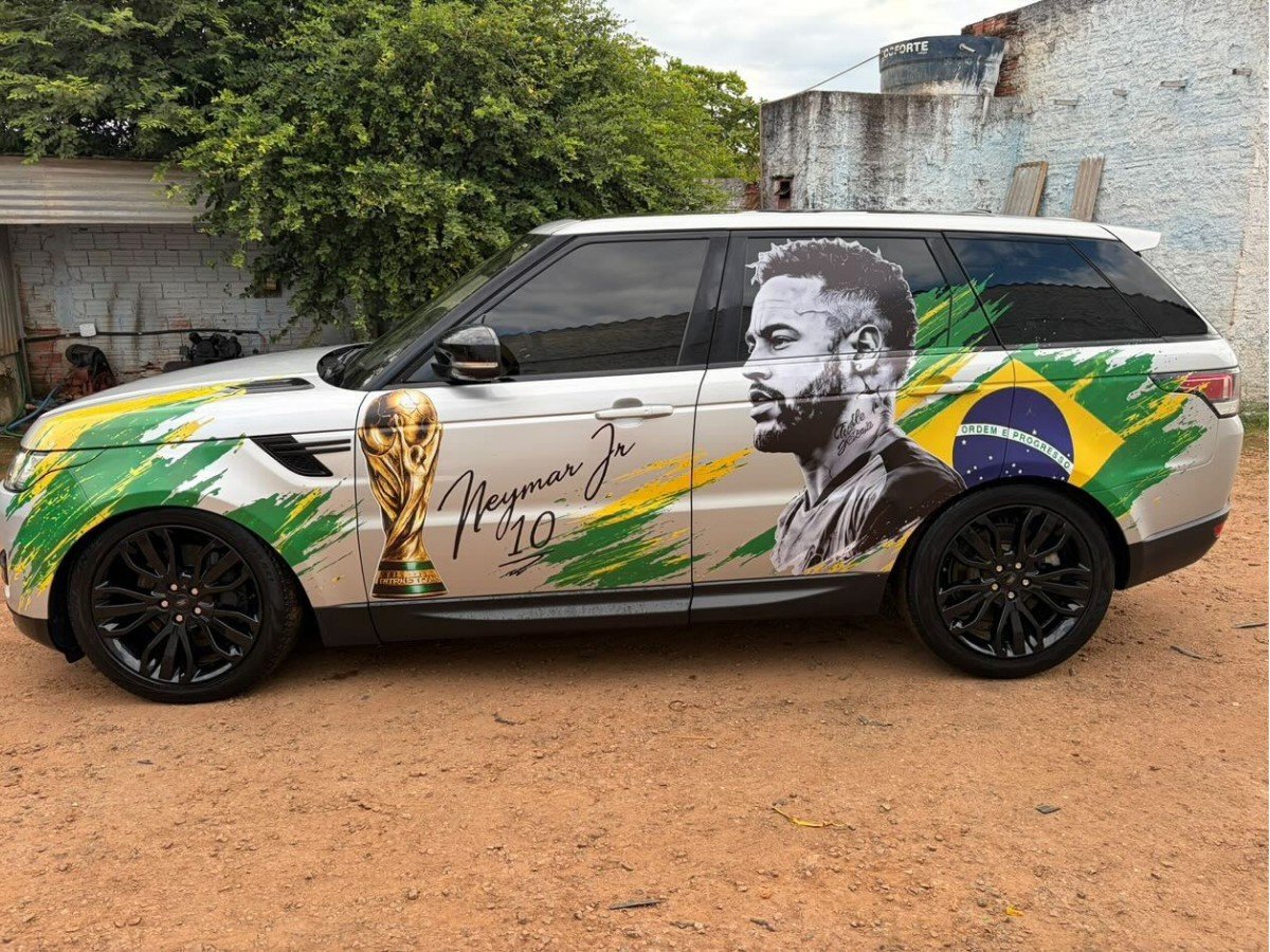 A decoração de carros para a Copa do Mundo deve