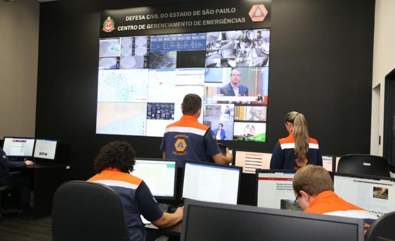 A Defesa Civil do Estado de São Paulo desabilitou temporaria