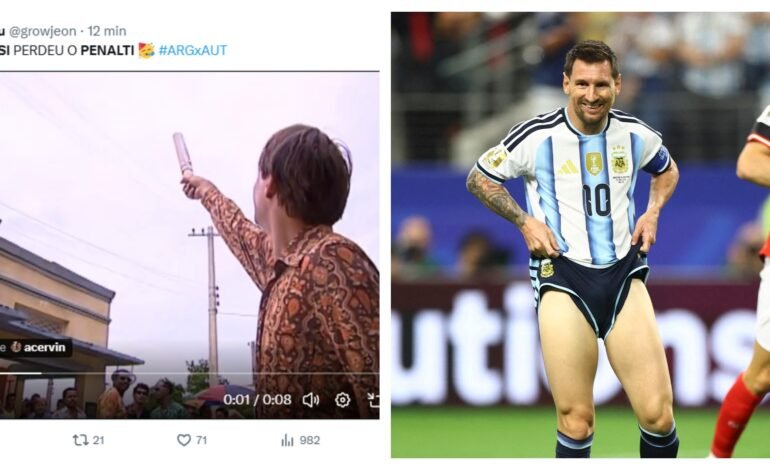 Lionel Messi errou um pênalti na partida entre