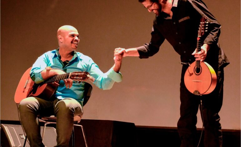 O violonista francês Marcel Powell e o bandolinista