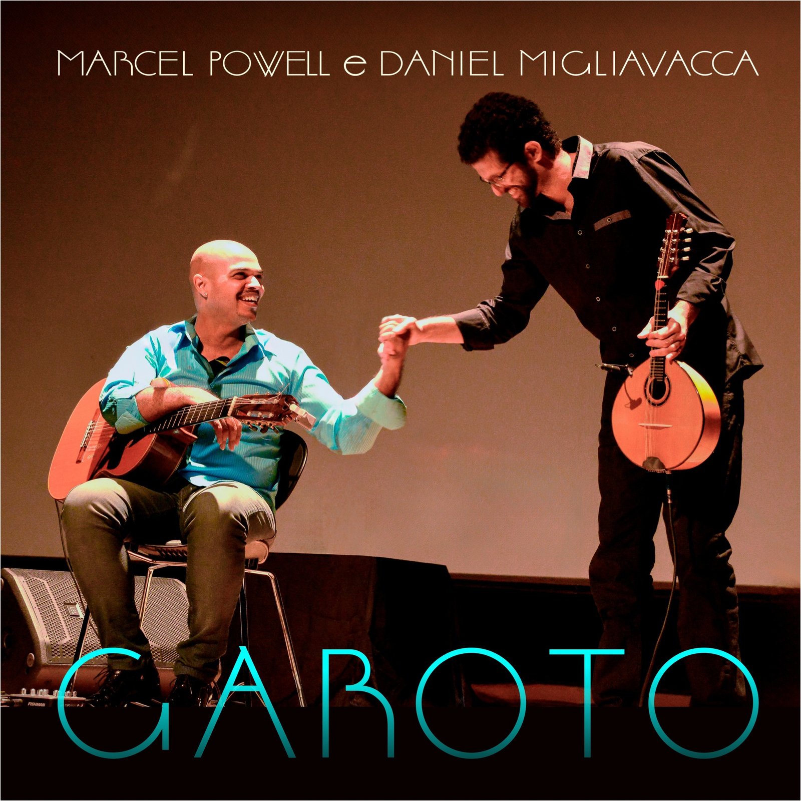 O violonista francês Marcel Powell e o bandolinista