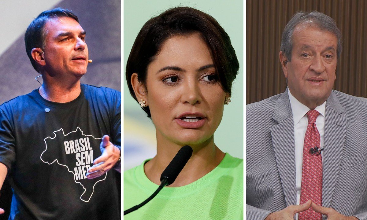 Michelle Bolsonaro deixou de seguir os enteados Eduardo